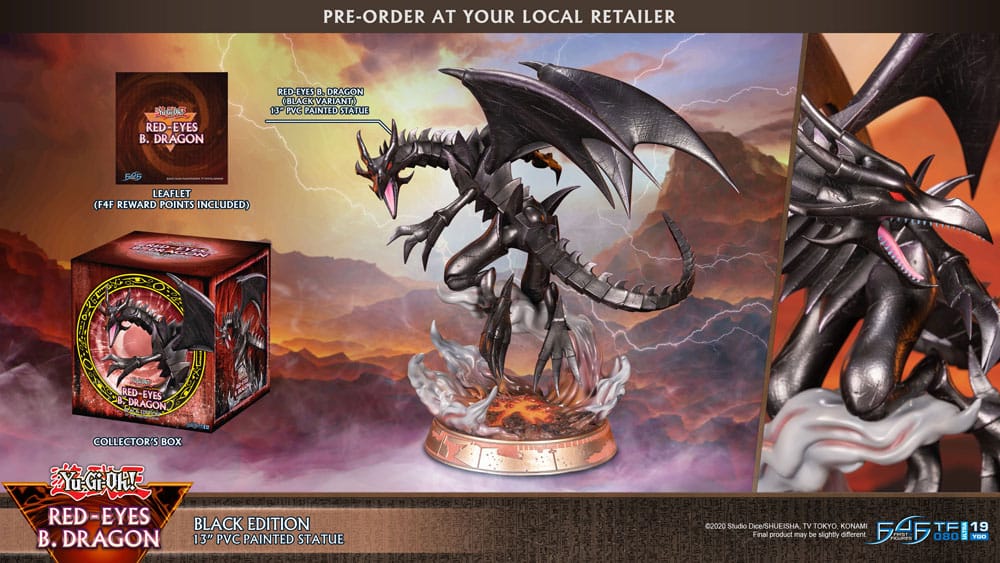 YU-GI-OH! - Dragon noir aux yeux rouges - Statuette