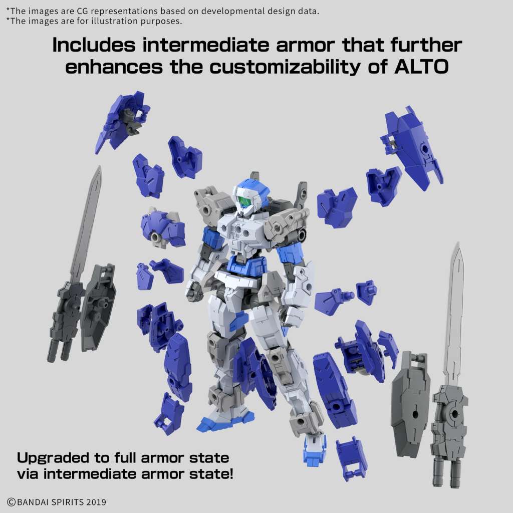 GUNDAM - 30MM 1/144 eEXM-17FA FULL ARMOR ALTO - Model Kit