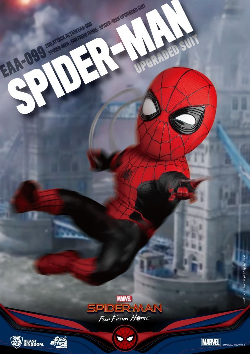 MARVEL - Spider-Man : Far From Home Upgraded Suit - Egg Attack Action