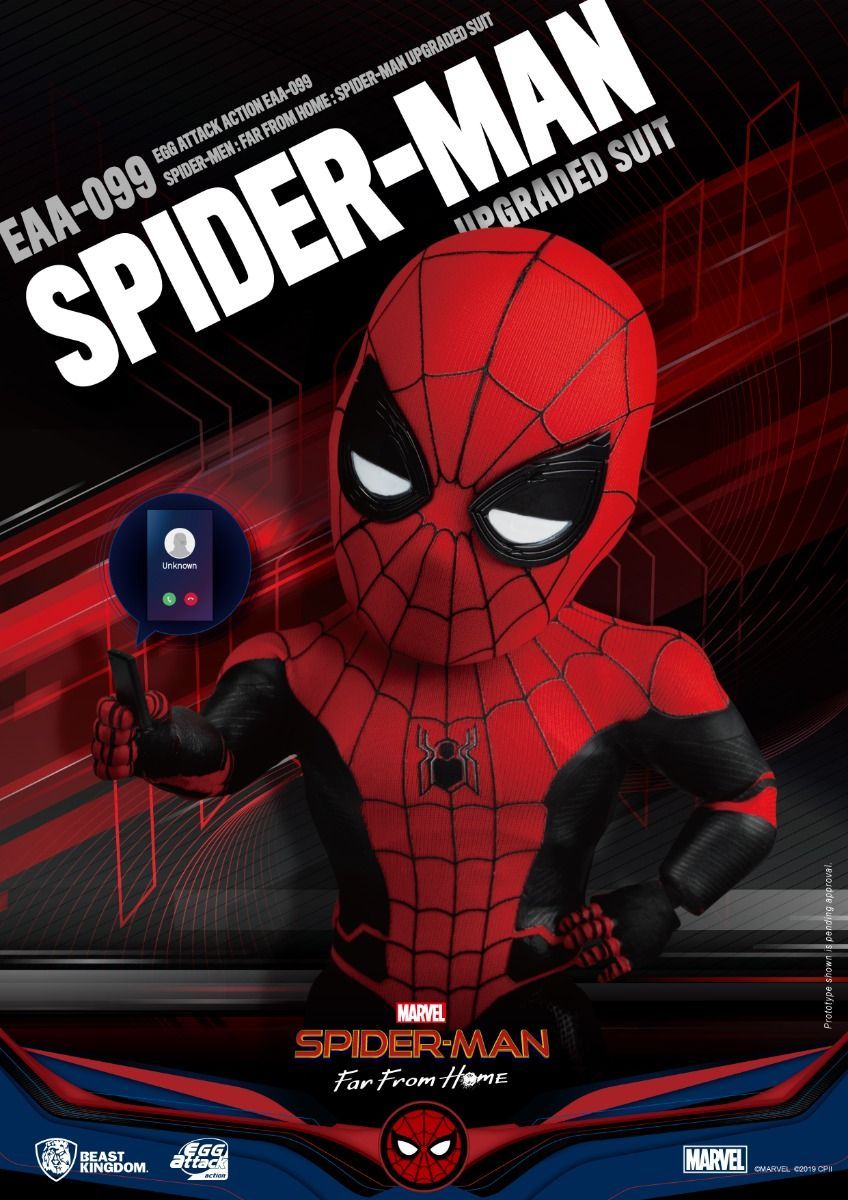 MARVEL - Spider-Man : Far From Home Upgraded Suit - Egg Attack Action