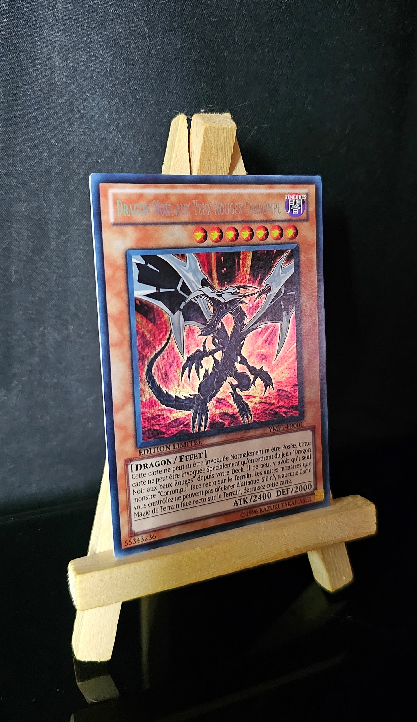 Yu-Gi-Oh! - Dragon Noir Aux Yeux Rouges Corrompu - YMP1-FR001 - EDITION LIMITEE