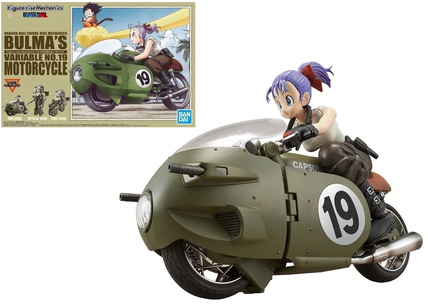 DRAGON BALL - Model Kit - Bulma's Variable No. 19 Motorcycle