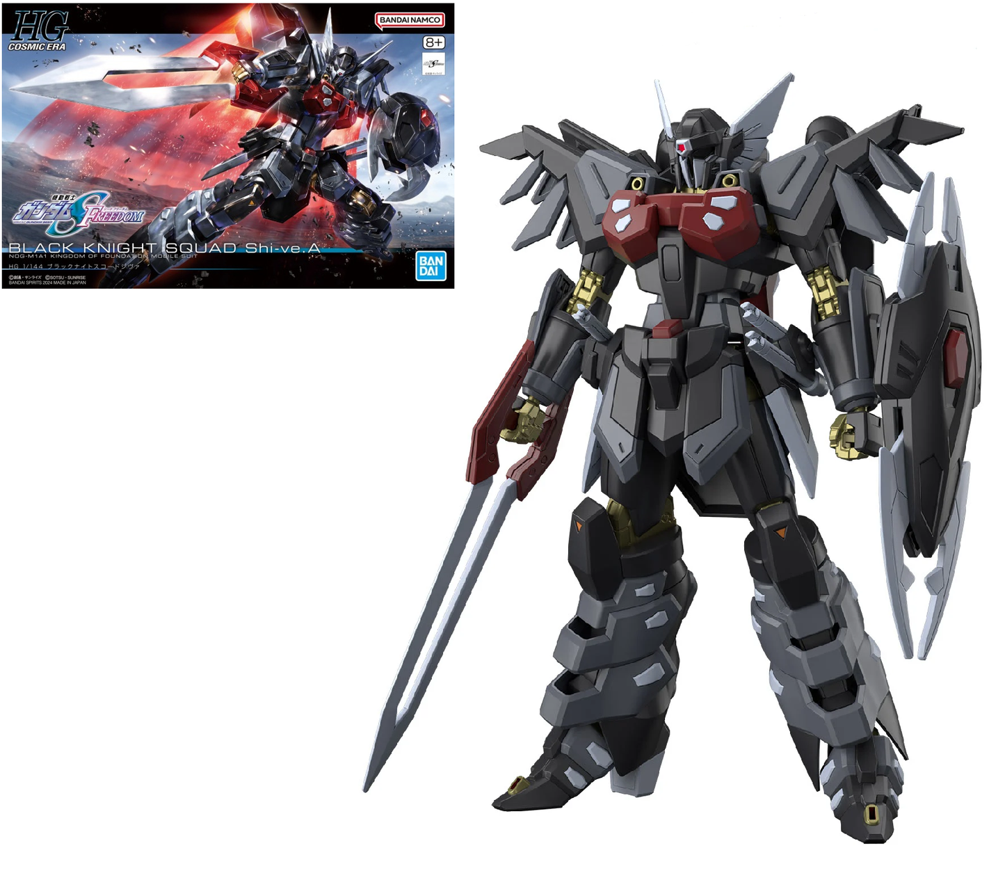Gundam - HG 1/144 Black Knight Squad Shi-ve.A - Model Kit