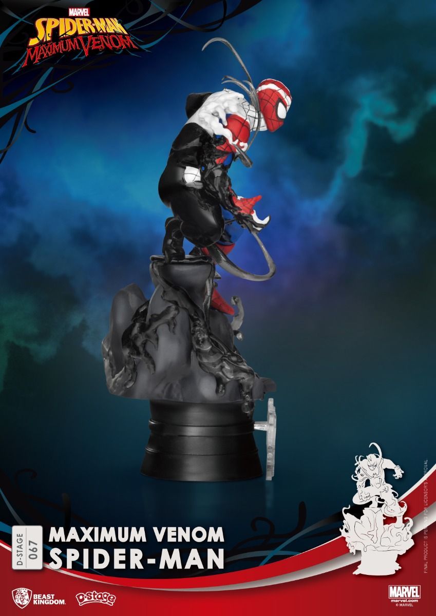 MARVEL - Venomized Maximum Venom Spider Man - Diorama Stage