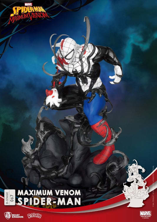 MARVEL - Venomized Maximum Venom Spider Man - Diorama Stage